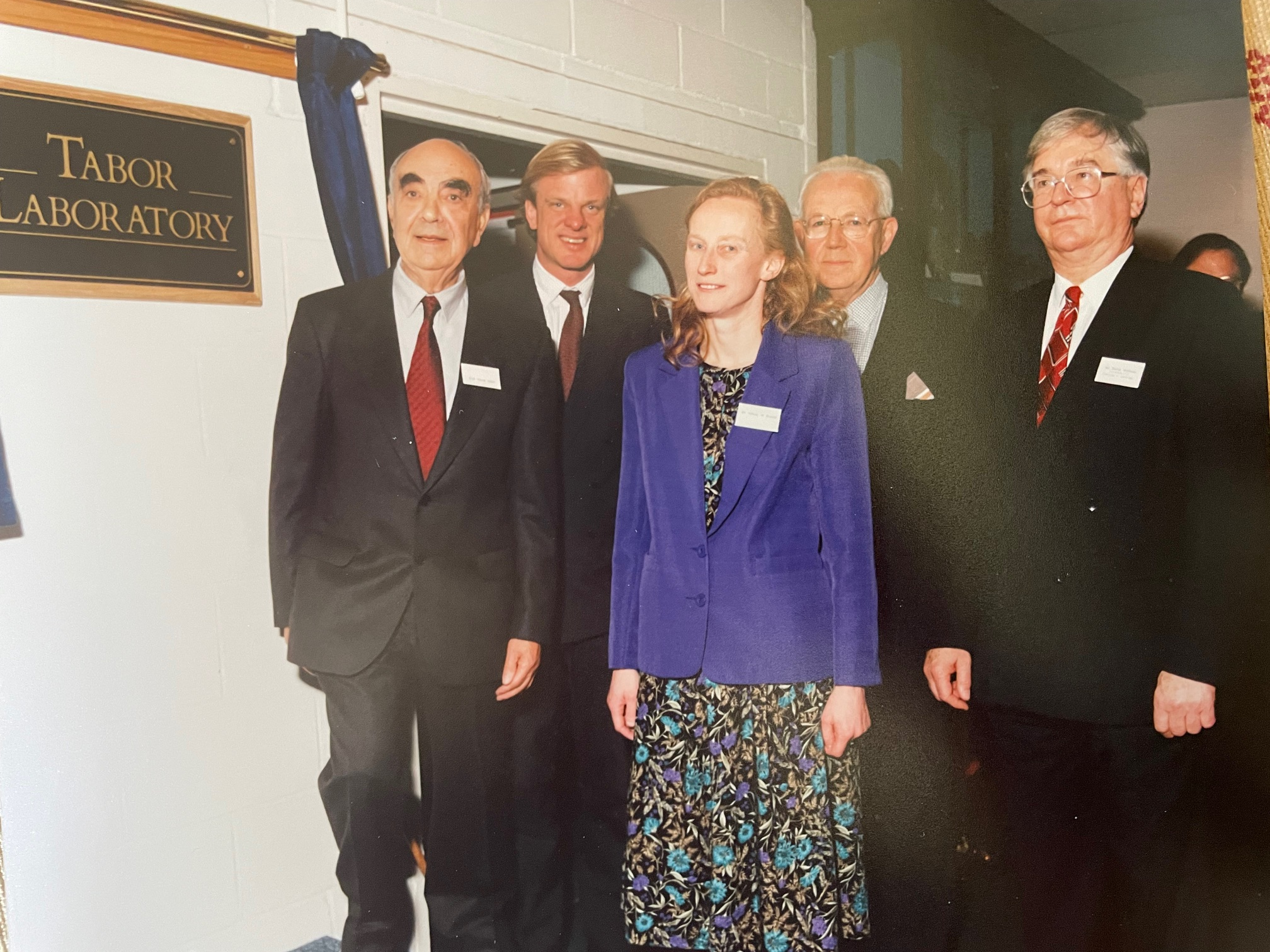 Opening of the Tabor Laboratory, home of the Polymers and Colloids Group at the Cavendish in 1992.